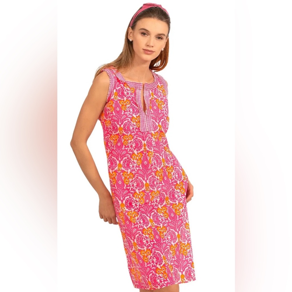 NEW Gretchen Scott East India Pink/Orange flirt dress. Perfect with tag attached